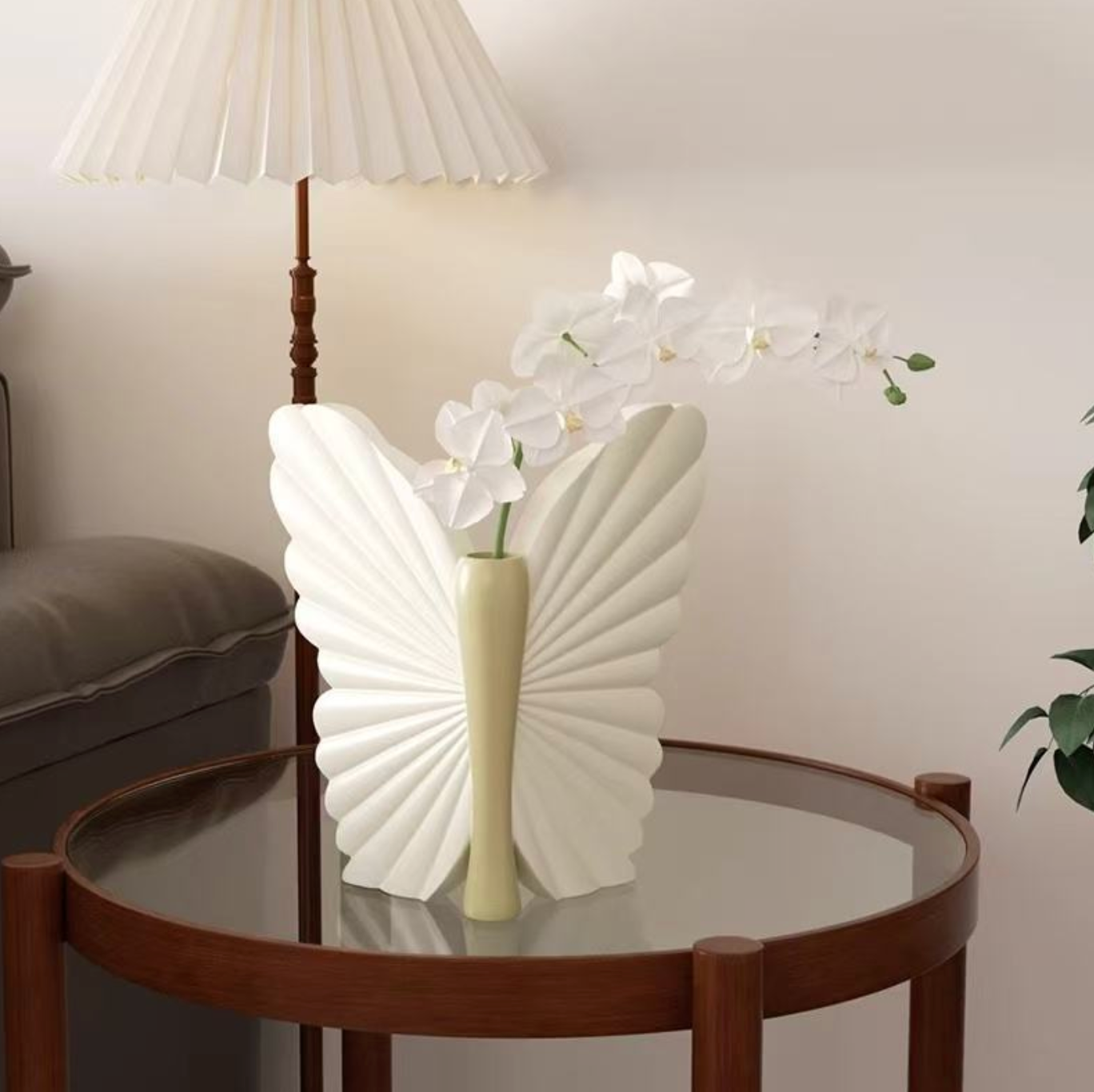 Butterfly-Shaped Ceramic Vase