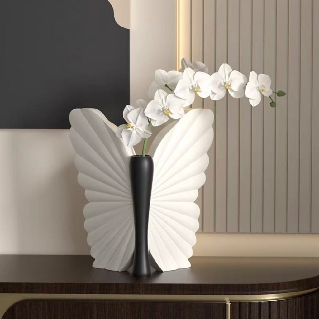 Butterfly-Shaped Ceramic Vase