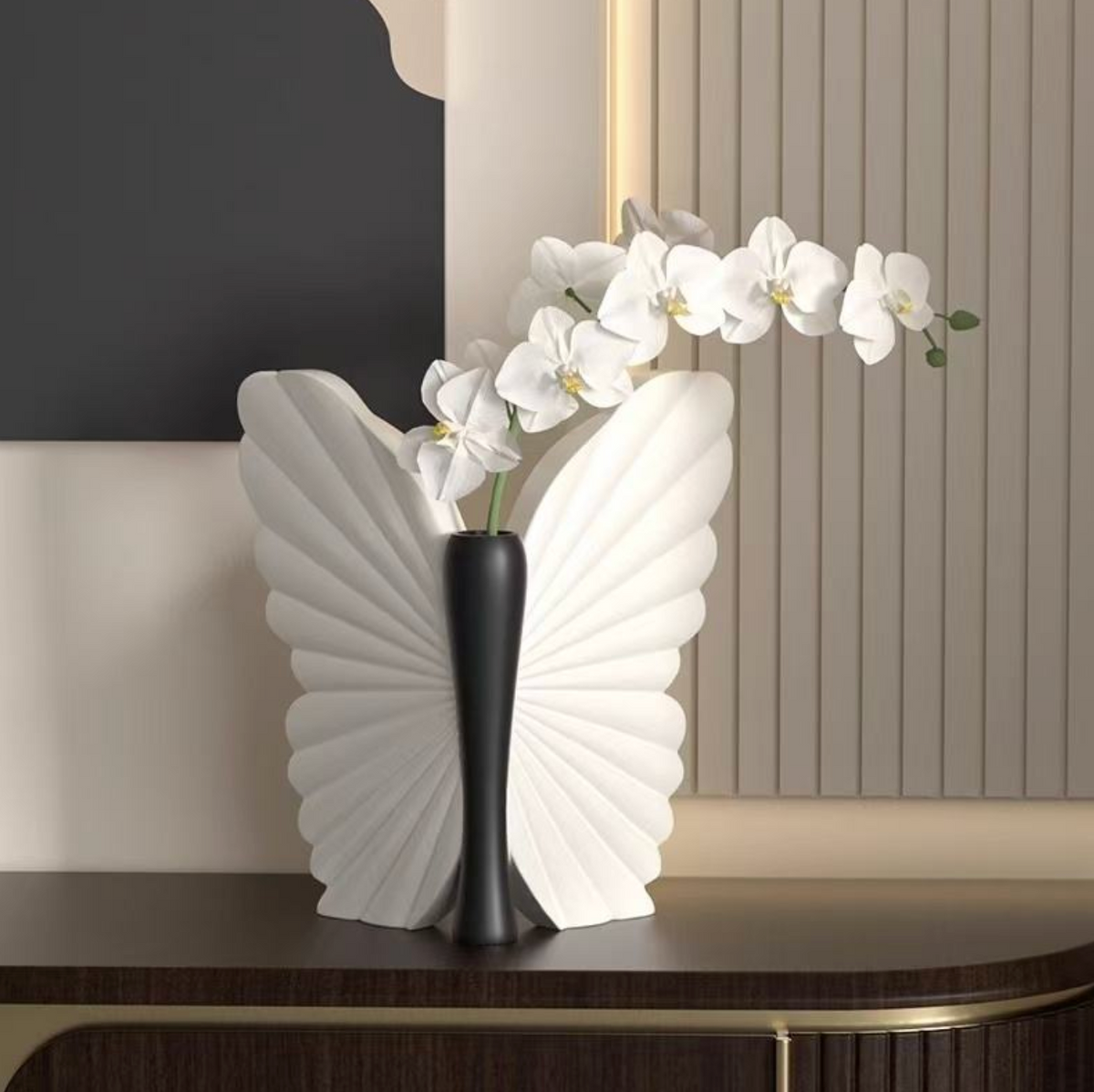 Butterfly-Shaped Ceramic Vase