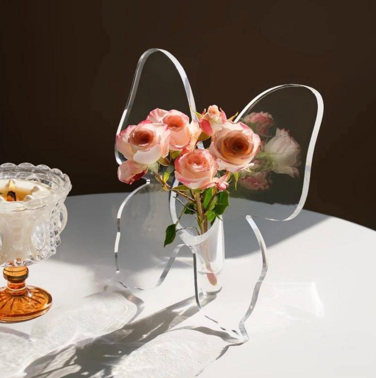 Transparent PE Flower Vase
